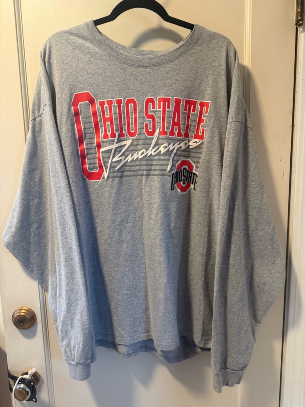 Hanes Gray Logo Crewneck Tee